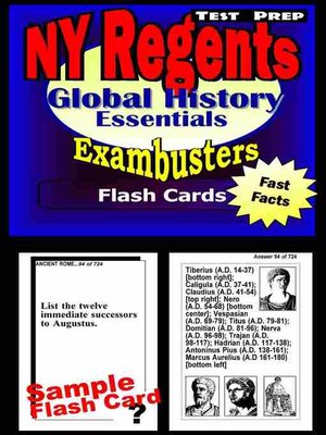 cover image of NY Regents Global History Test Prep Review - Exambusters Flashcards